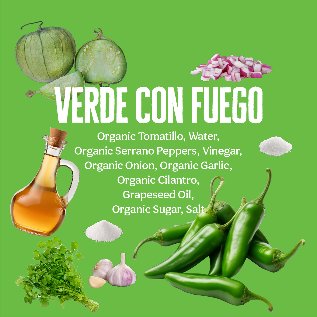 VERDE CON FUEGO